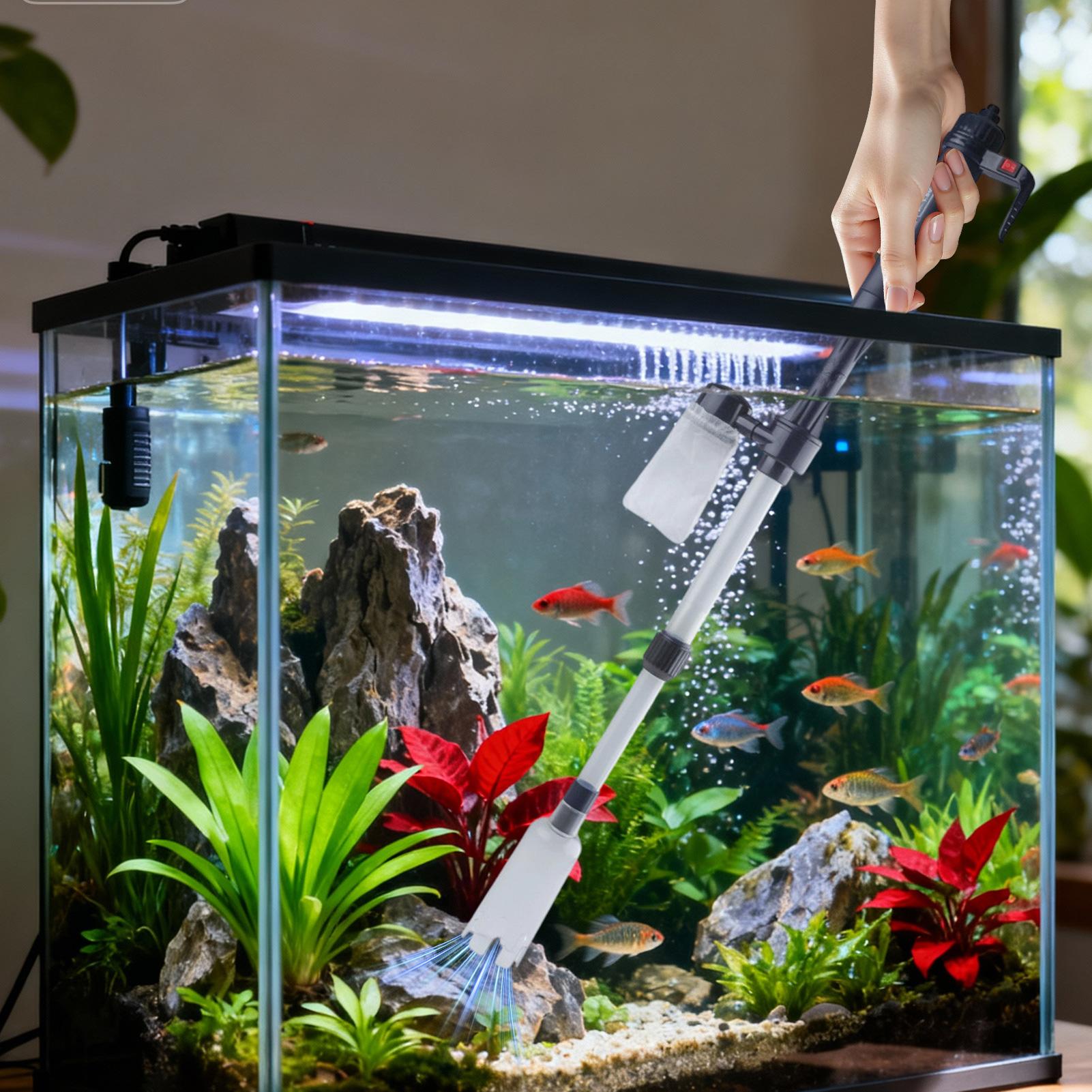 Planted Aquarium Cleaning - Pembersih Kerikil Akuarium Vakum, Alat Pembersih