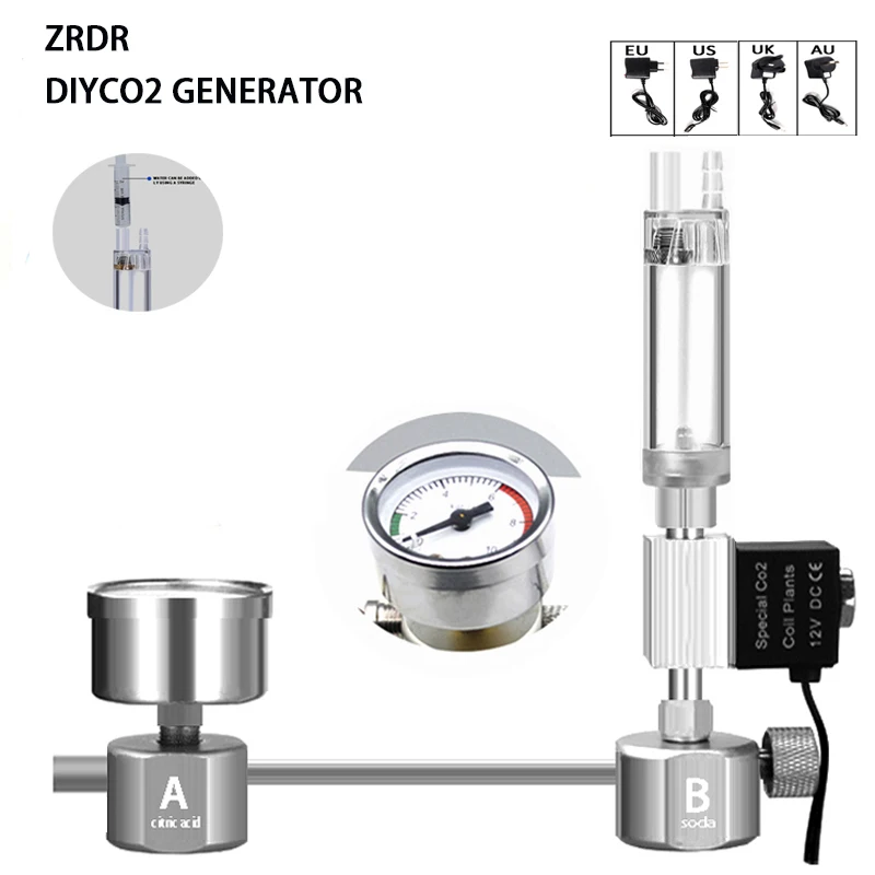 Aquarium Liquid Carbon - Kit Sistem Generator Reaktor CO2 DIY