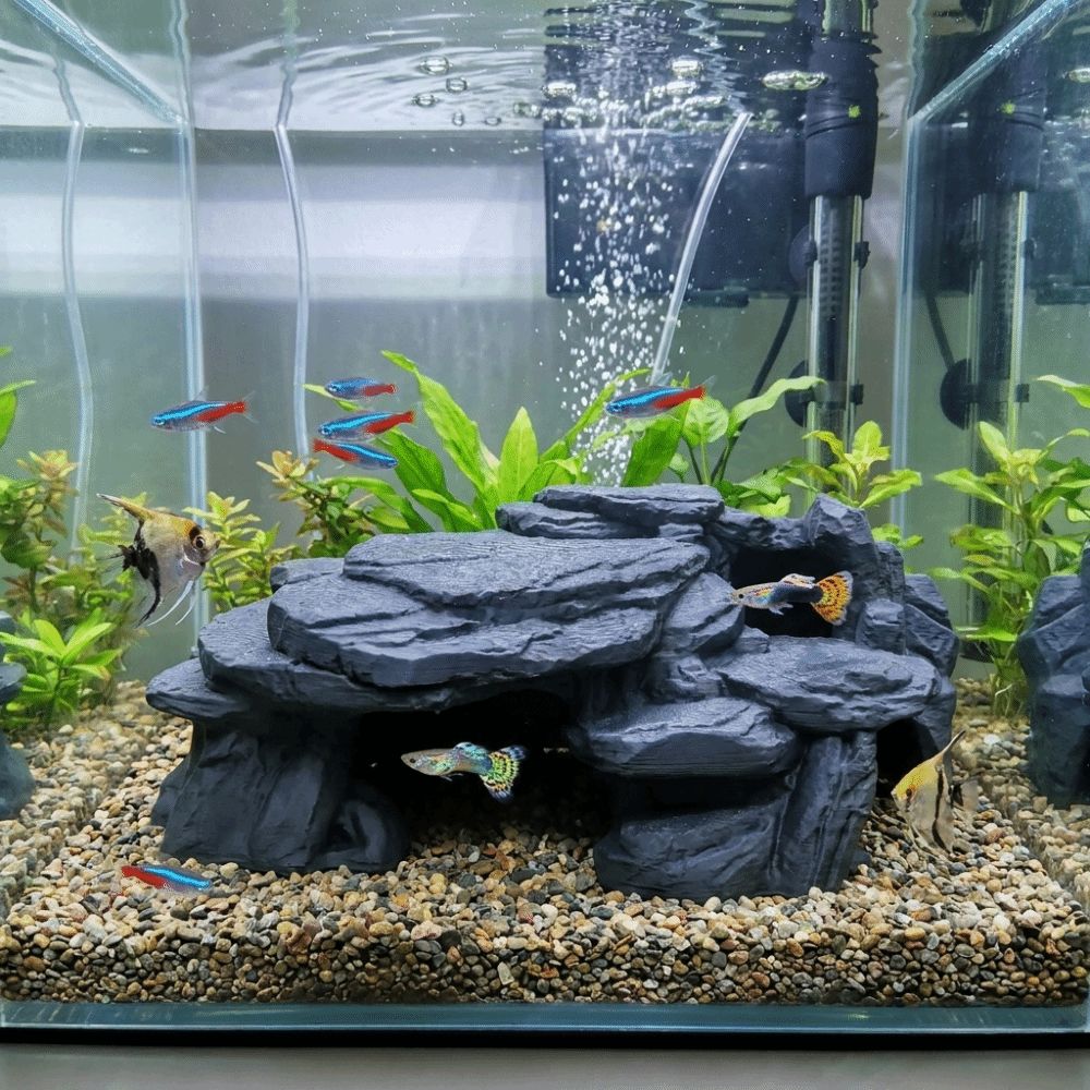 Ornamen Batu Akuarium 3D Print - Aquarium Driftwood ulasan dan harga