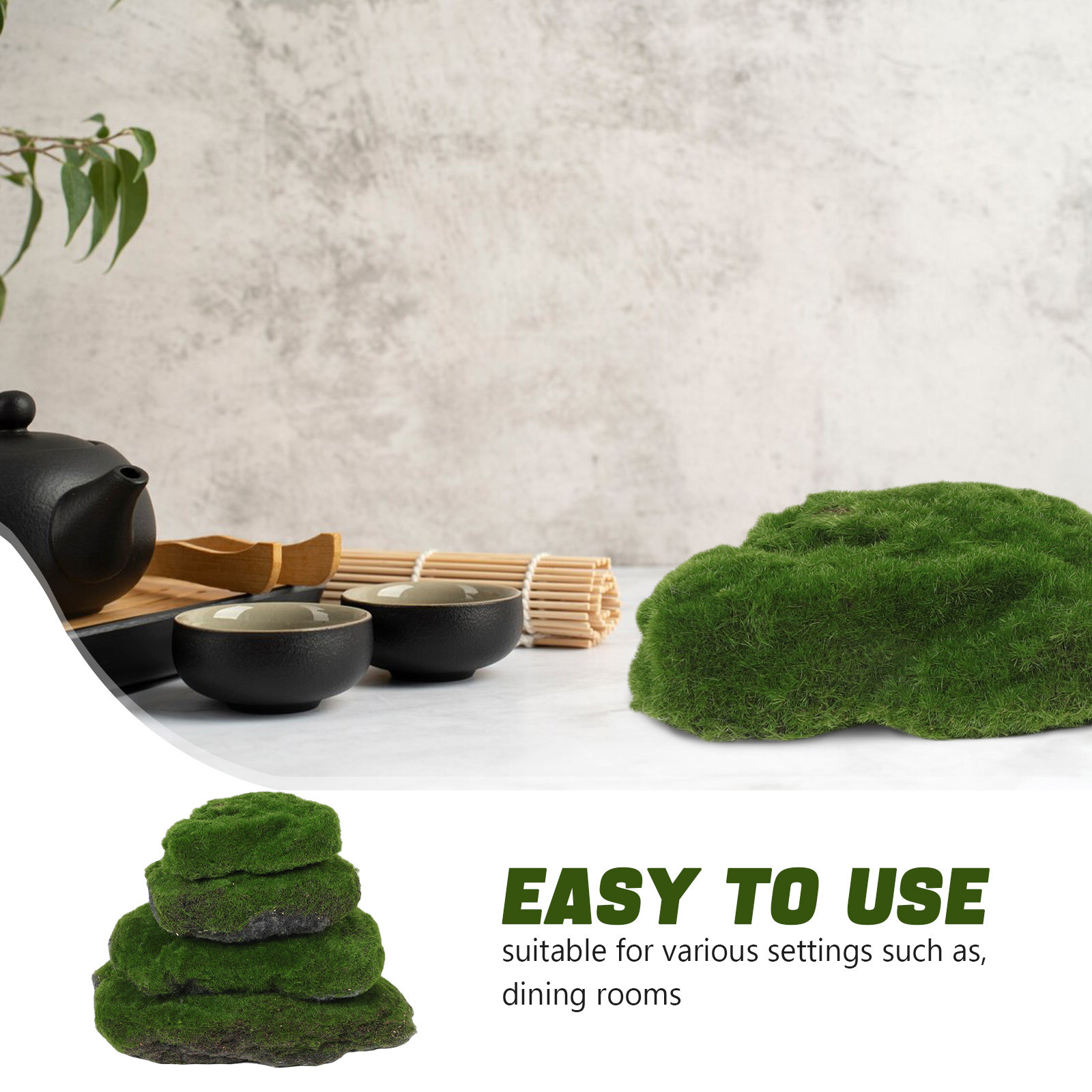 4 Buah Batu Lumut Buatan Dekor - Aquarium Moss ulasan dan harga