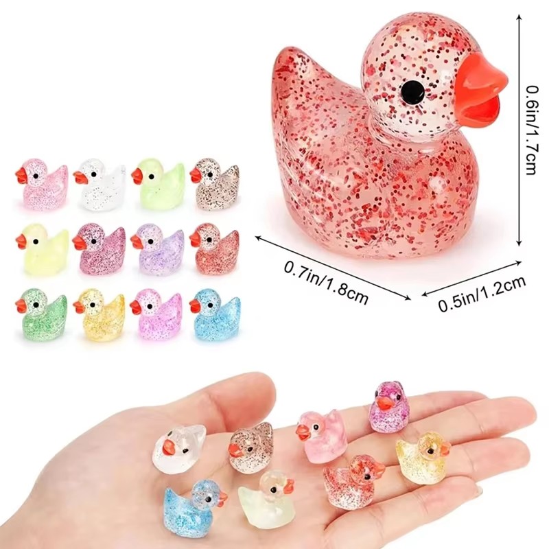 ~ Miniatur bebek resin dengan  - Plant Aquarium Pot ulasan dan harga