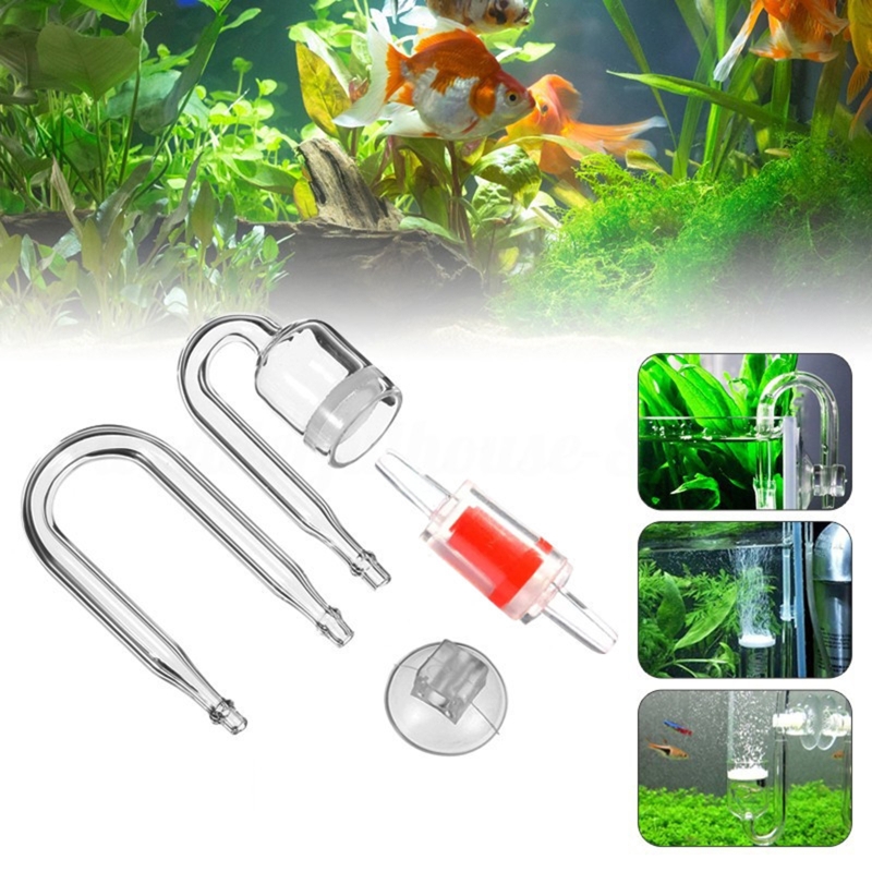 4 buah Set CO2 DIY Diffuser, u - Live Plant Aquarium ulasan dan harga