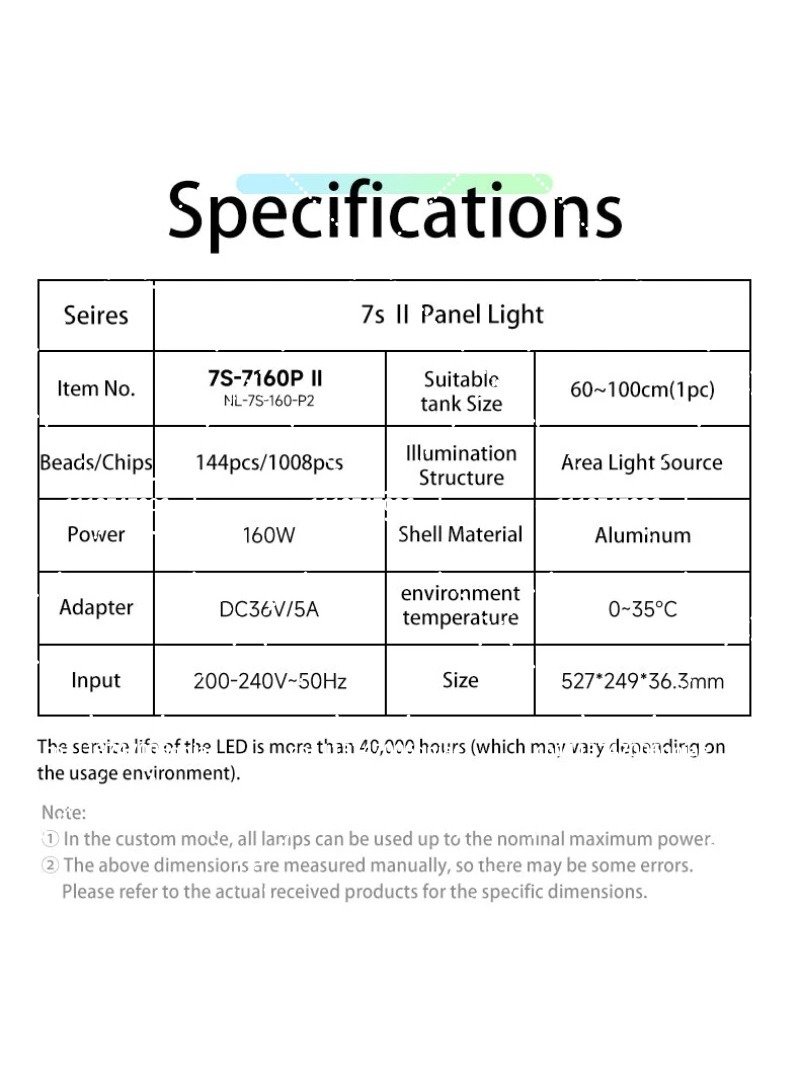 Lampu LED Akuarium 160W RGB Sp - Aquarium Plant Light ulasan dan harga